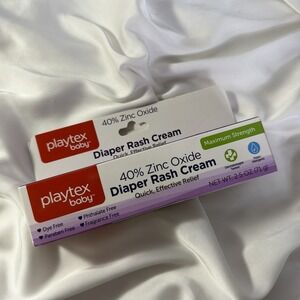 Playtex Baby Diaper Rash Cream 40% Zinc Oxide 2.5 OZ.